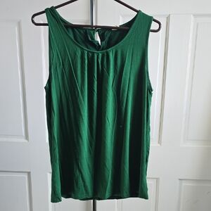 Green Sleeveless Women's Top